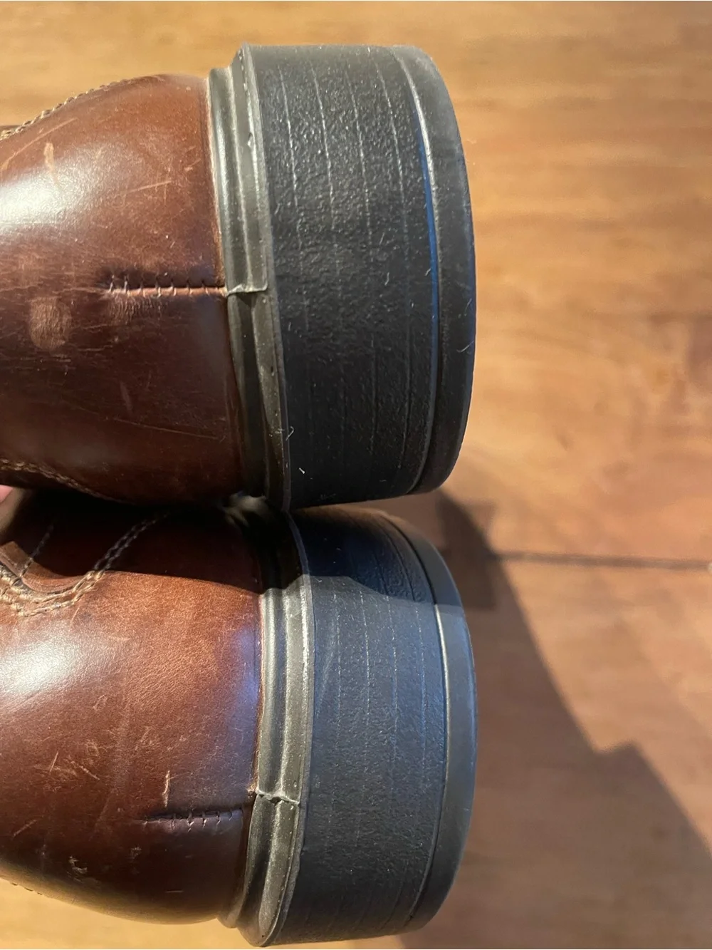 Ecco Brown Slip-On Leather Loafers